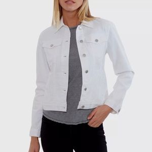 The Limited White Denim Jean Jacket XS